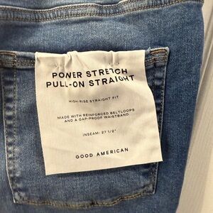 Good American Power Stretch Pull On Straight